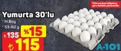 YUMURTA 30'LU M BOY 53-62 G YUMURTA 30'LU M BOY 53-62 G